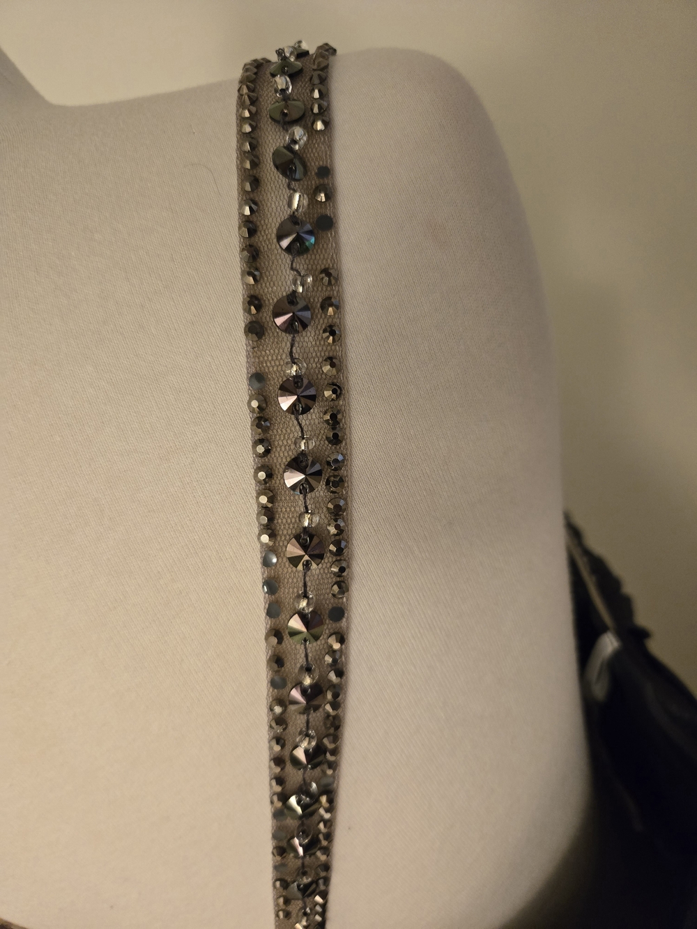 Alyce Paris Black Beaded-Strap Maxi Gown - Picture 7 of 12